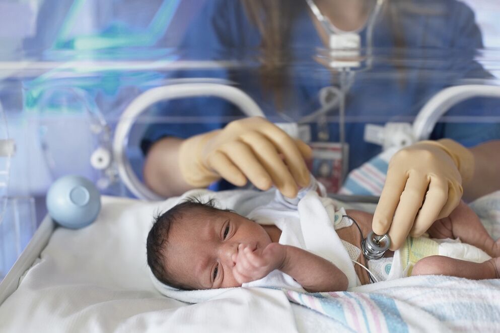 Children with defects in the development of an alcoholic man
