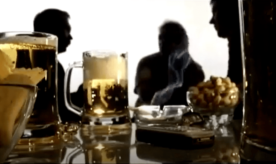 Wine consumption in a male company